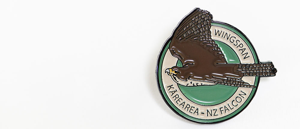 Gift Shop Wingspan NZ Falcon Badge